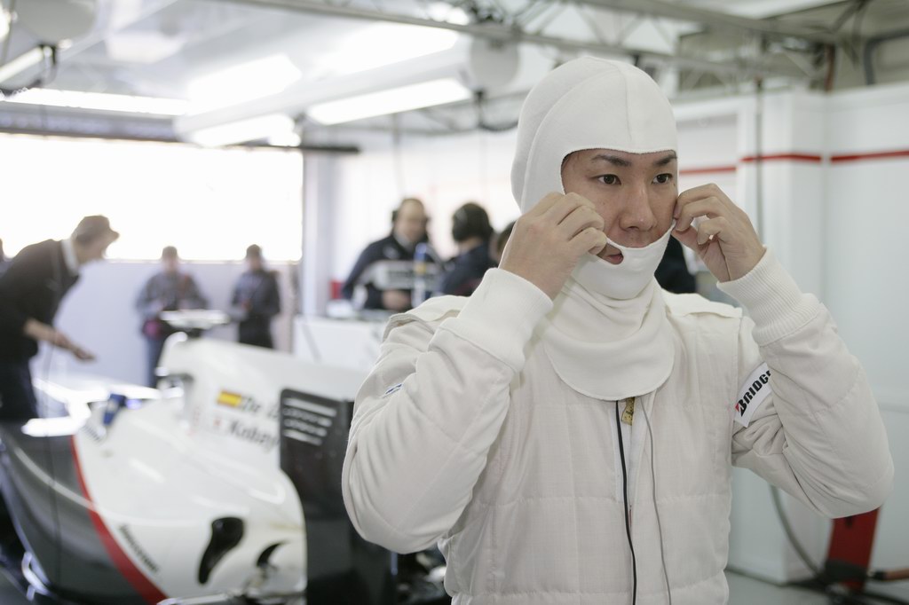 Test Valencia primi km, Kamui Kobayashi